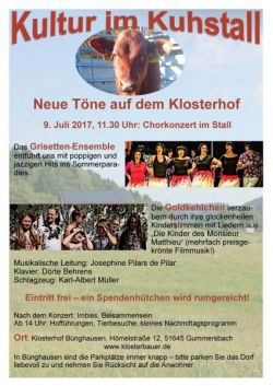 Kultur im Kuhstall - wir starten mit einem Chorkonzert